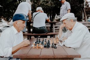 pair playing chess